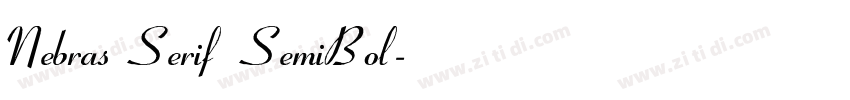 Nebras Serif SemiBol字体转换